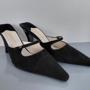 Chanel CC Black Suede